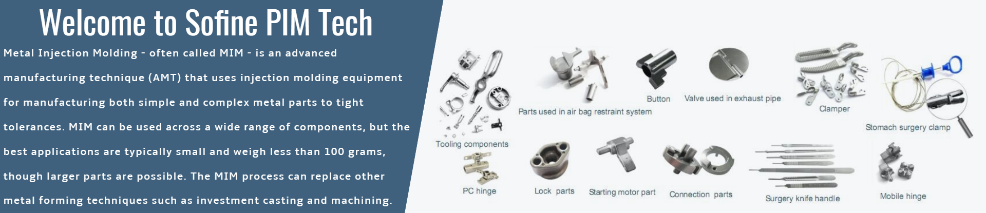 MIM big parts for juicers